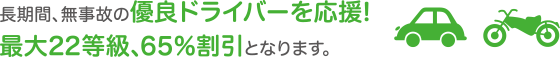 長期間、無事故の優良ドライバーを応援します