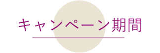キャンペーン期間