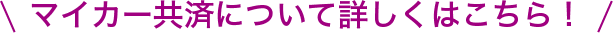 マイカー共済 詳しくはこちら！