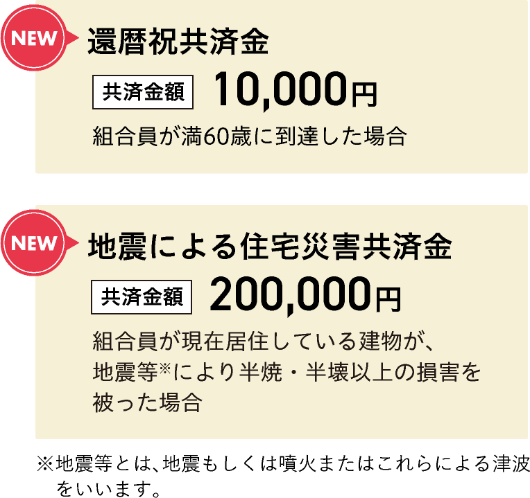 共済金一覧
